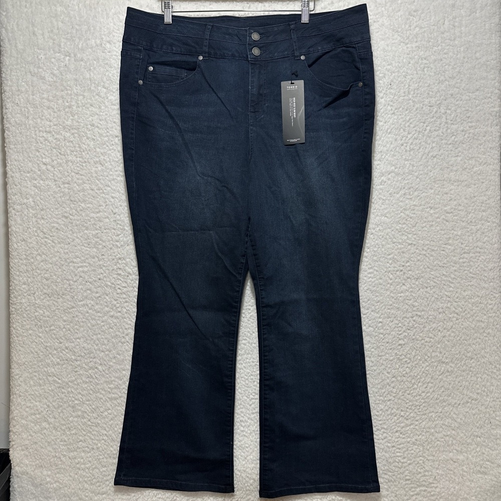 TORRID High Rise Slim Bootcut Dark Blue Women's Denim Jeans Size 22S NWT